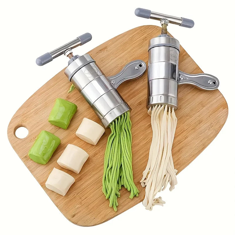 Stainless steel household small manual noodle machine, kitchen hand cranked noodle press, noodle press machine, manual noodle ma