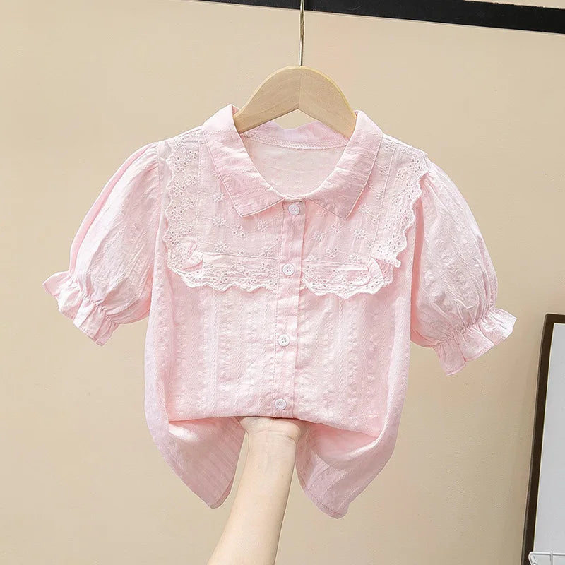 Kids Clothes T-shirts Children's Clothing Top Fairy Streetwear Cute Princess Vintage Summer Toddler Girl Clothes Casual Harajuku