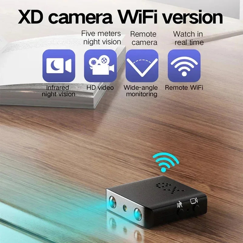 V380 Mini Wifi IP Camera XD 1080P Indoor Security Surveillance Camcorder Night Vision Wireless Audio Video Recorder Micro Cam